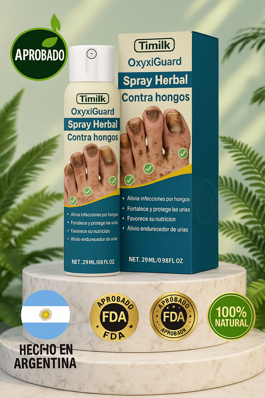 Oferta 2X1 Timilk - OnyxiGuard Spray Herbal de Reparación Fúngica| El secreto natural para uñas sanas y atractivas.
